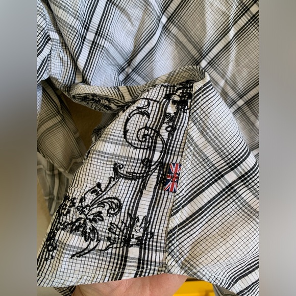 English Laundry Christopher Wicks Hand Sewn Embroidered Shirt 🌴 - Picture 13 of 14